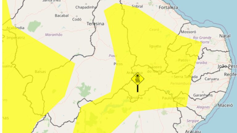Alerta Amarelo: Inmet Adverte sobre Baixa Umidade em 39 Municípios de PE