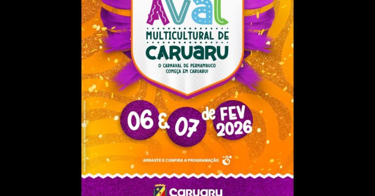Pré-Carnaval Multicultural 2026 em Caruaru: Mais de 50 Artistas Prometem Agitar as Festividades