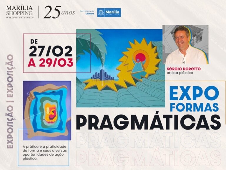 Marília Shopping Apresenta a Exposição 'Formas Pragmáticas' de Sérgio Doretto