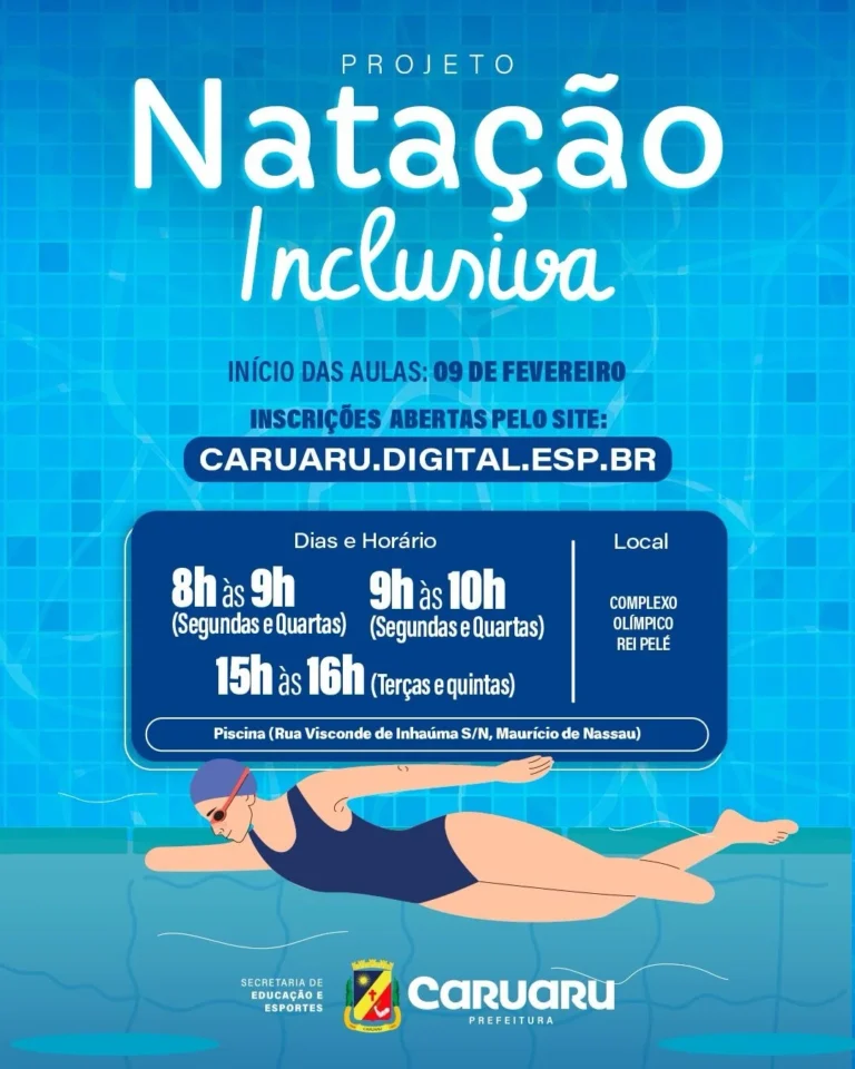 Natação Inclusiva Fortalece Caruaru como Cidade Americana do Esporte