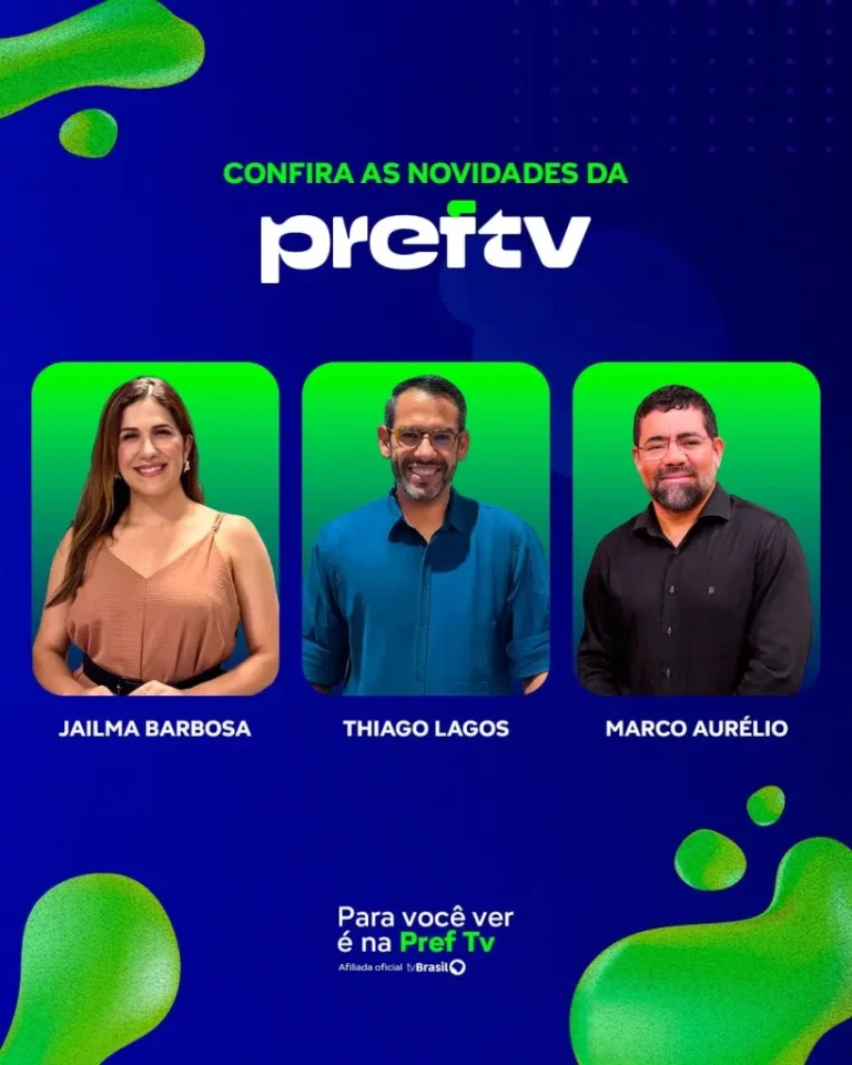 Novidades na Programação da PrefTV: Jailma Barbosa, Thiago Lagos e Marco Aurélio se Juntam à Emissor