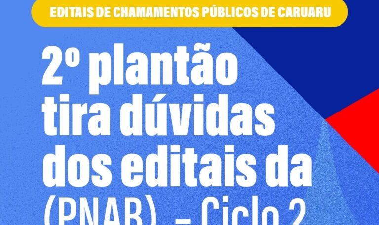 Caruaru Impulsiona Apoio à Política Nacional Aldir Blanc com 2º Plantão de Dúvidas