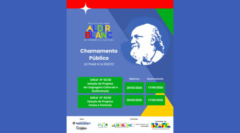 Guaratinguetá Lança Editais para Fomento à Cultura com Recursos da PNAB Guaratinguetá Lança Editais para Fomento à Cultura com Recursos da PNAB