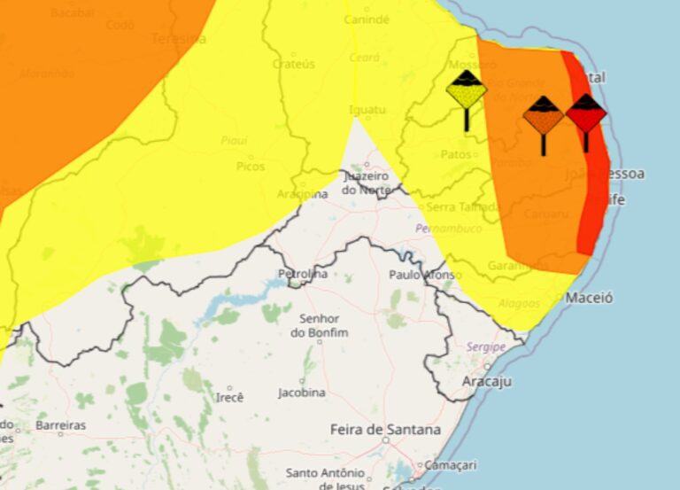 Alerta de Chuvas em Pernambuco: Cidades em Risco Até Sábado