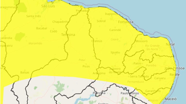 Alerta de chuvas intensas no interior de Pernambuco: Previsão até a quarta-feira