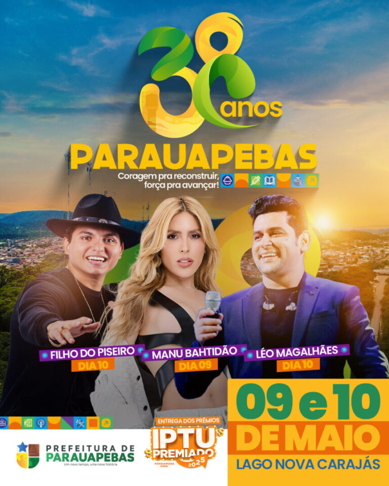 Parauapebas Celebra 38 Anos: Música e Cultura em Grande Estilo