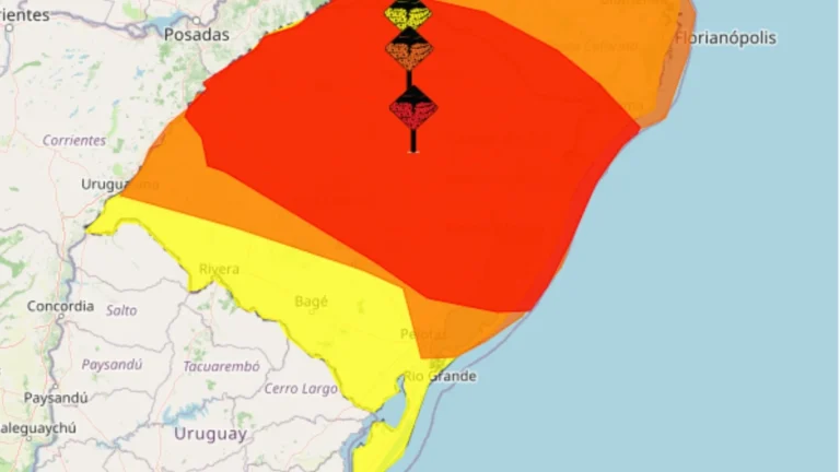 Alerta vermelho no RS: tempestade com ventos acima de 100 km/h ameaça o Estado